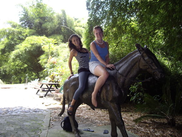 Paola and I on a horse!