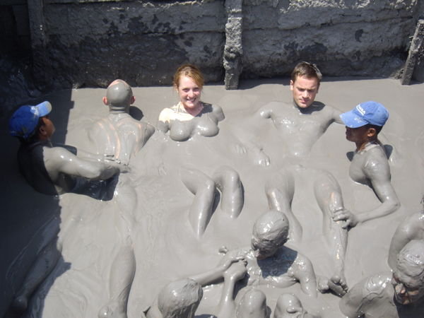 Me and Irish guys in mud volcano!