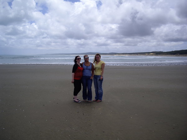 Sam, Esther and I on 90mile beach!