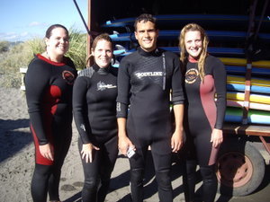 Exhausted after surfing!