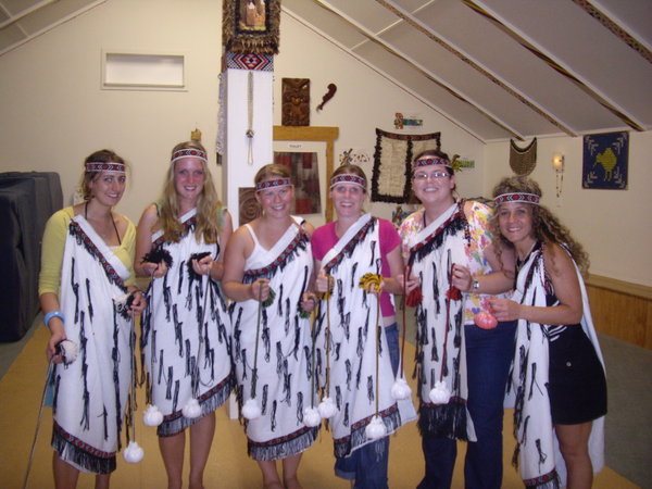 Dressed up in our tribal outfits!