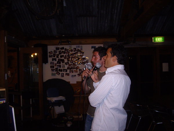 Greg and Chris doing karaoke! Unfortunately my camera died so have no photos of my ridiculous karaoke attempts! :o)
