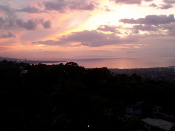Sunset over Port-Au-Prince