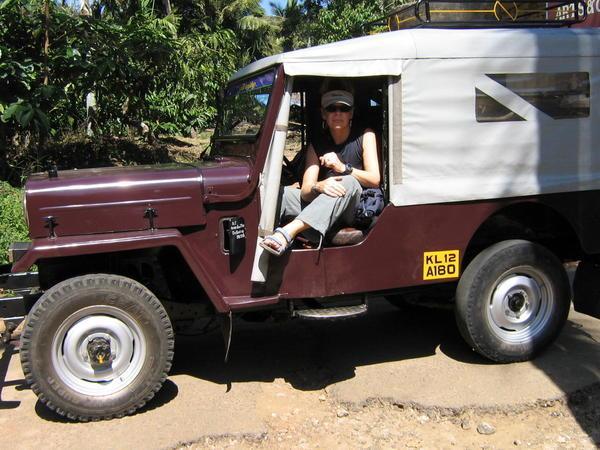 Jeep ride up to Edakkal Caves