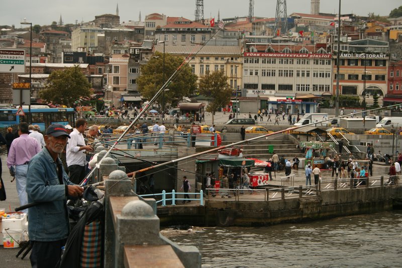 fishing in Istanbul