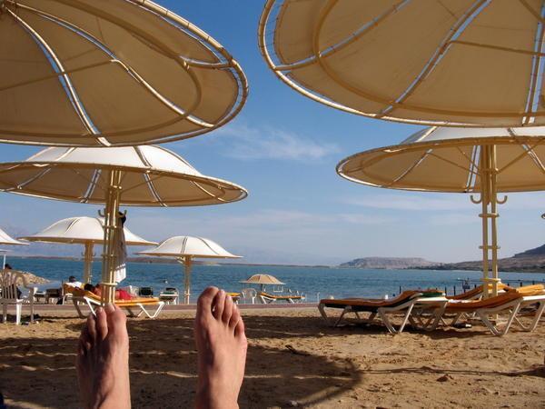 Lounging at the Dead Sea