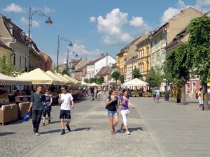 Sibiu street scene