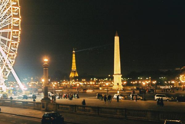 Eiffel Tower, Place de la Concorde and Ferris Wheel 