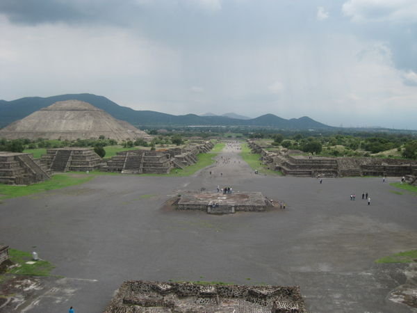 Looking Down the Causeway of the Dead from the Pyramid of the Moon 
