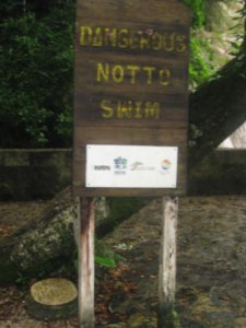 34. Amusing sign at Agua Azul Waterfalls