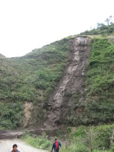 Landslide on way to Chugchilan