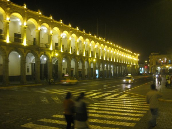 47. Plaza de Armas, Arequipa at night