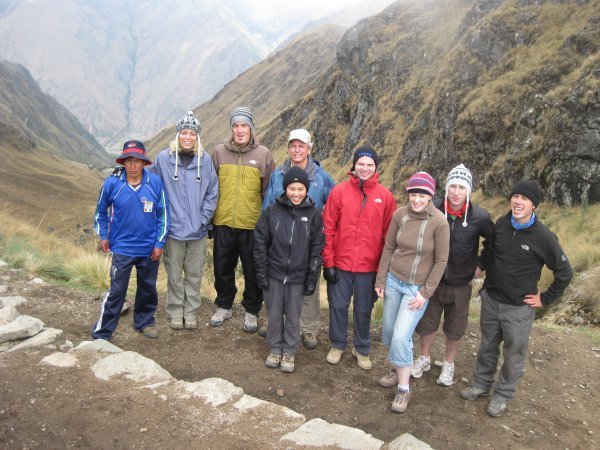 63. The group having just made Dead Woman's Pass, Day 2 of Inca Trail