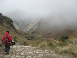 65. The view down the next valley from Dead Woman's Pass, Day 2 of  Inca Trail