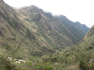 68. Pacamayo campsite and the climb to Runquraqay pass, Day 2 of Inca Trail