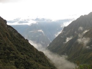 73. Early morning mist, Day 3 of Inca Trail