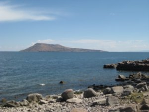 25. Amantani Island, Lake Titicaca taken from Taquile