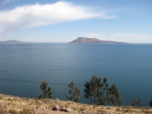 26. Amantani Island, Lake Titicaca taken from Taquile