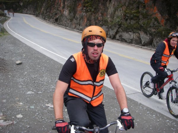 19. Looking knackered on the World's Most Dangerous Road