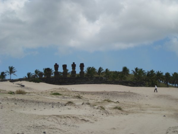 47. Ahu Nau Nau at Anakena beach, Easter Island