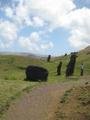 30. Maoi on the side of Rano Raraku, Easter Island