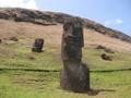 32. Maoi on the side of Rano Raraku, Easter Island