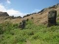 35. Maoi inside Rano Raraku crater, Easter Island