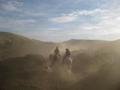 35. Riding on Estancia Huechahue - rounding the horses up gaucho style
