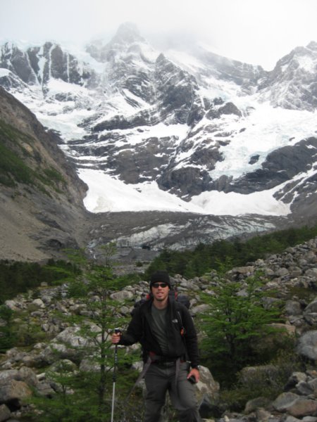 43. Stood in fron of Glacier Frances, Torres Del Paine NP