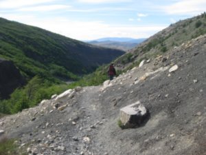 22. Descending Ascencio Valley on Day 2, Torres Del Paine NP