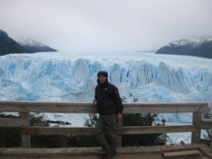 6. Stood in front of Perito Moreno Glacier