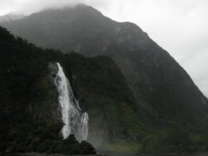 69. Waterfall on Milford Sound