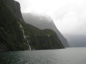 64. Waterfall on Milford Sound