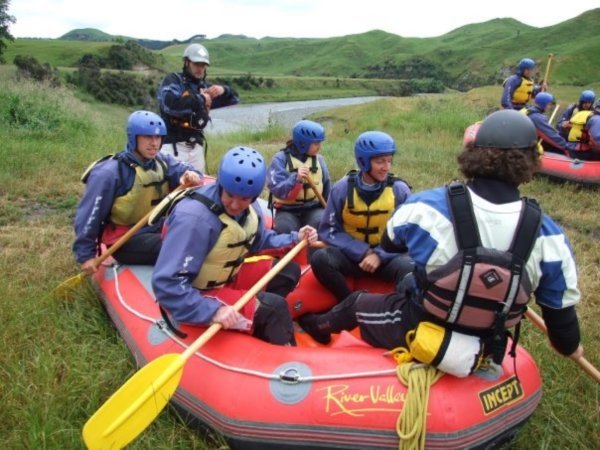 3. Learning the rafting moves  before we go on the river, River Valley