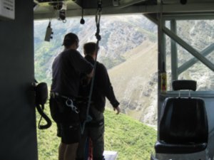 14. The most terrifying moment of my life about to do the Nevis bungy jump, Queenstown
