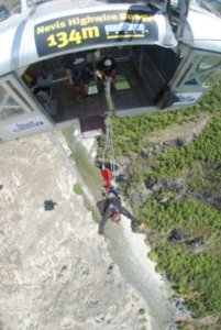 16. Jumping off the Nevis bungy, Queenstown