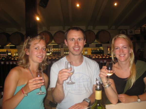 3. Cheers! Emily, Me & Sarah on the winetasting tour in the Hunter Valley