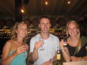 3. Cheers! Emily, Me & Sarah on the winetasting tour in the Hunter Valley