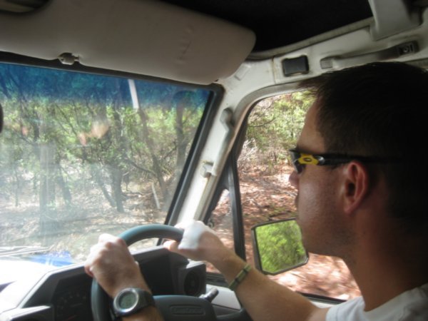 2. Doing the first stint of driving on Fraser Island
