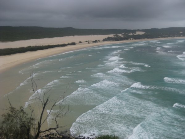 33. View up the Fraser Island coastline from Indian Head