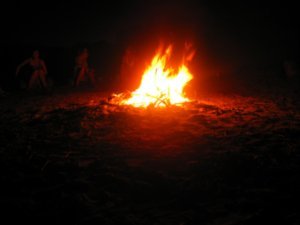 32. Sitting around the fire, Curtin Springs