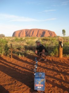 55. Staking out our territory for viewing sunset at Uluru