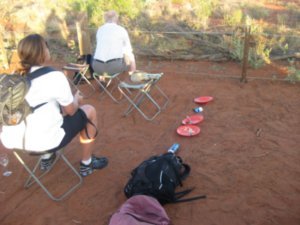 57. Staking out our territory for viewing sunset at Uluru