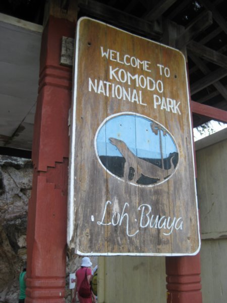 5. What the sign says....Komodo National Park, Rinca Island