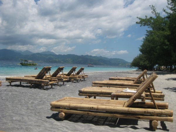 22. Being offseason, Gili Trawangan's beaches are far from packed