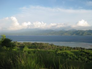13. The view from the top of Gili Trawangan across to Lombok