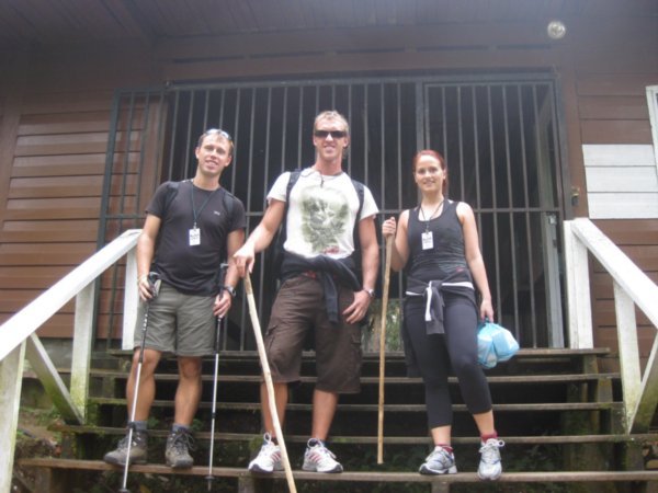 1. Me, Mikkel & Anne at Timpohon Gate at the start of the climb to the summit of Mt Kinabalu