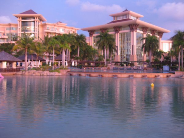 42. The Atrium and lagoon-esque swimming pool at the Empire Hotel, Brunei