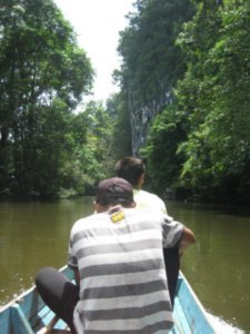 5. Taking a longboat ride to Wind Cave, Gunung Mulu National Park