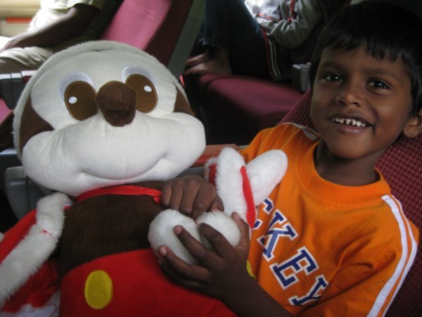 1. A little Indian boy I befriended on the Jungle Railway